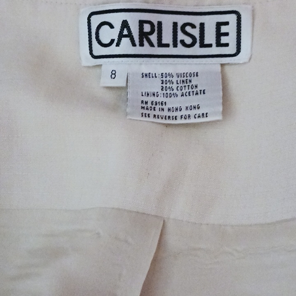 CARLISLE CREAM LONG SLEEVE SNAP UP JACKET - Picture 6 of 9